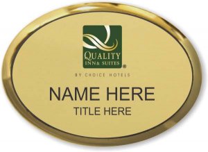 (image for) Quality Inn & Suites Gold Oval Executive Badge