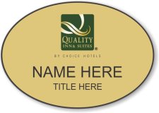 (image for) Quality Inn & Suites Gold Oval Badge