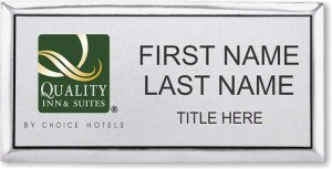 (image for) Quality Inn & Suites Executive Silver Badge - Stacked Name