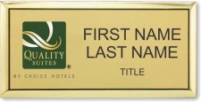 (image for) Quality Suites Executive Gold Badge - Stacked Name