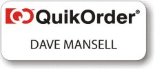 (image for) QuikOrder White Badge