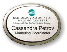 (image for) Radiology Associates Executive Oval Silver Badge