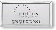 (image for) Radius Financial Group Executive Silver Badge (Logo C)