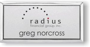 (image for) Radius Financial Group Executive Silver Badge (Logo C)