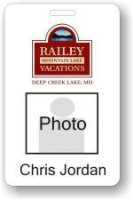 (image for) Railey Mtn. Lake Vacations Photo ID Badge
