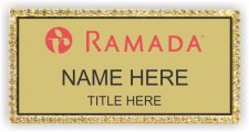 (image for) Ramada Logo A Gold Bling Badge