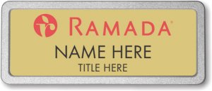 (image for) Ramada Logo A Gold Pebbled Frame Prestige Badge