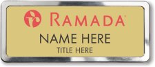 (image for) Ramada Logo A Gold Polished Frame Prestige Badge