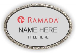 (image for) Ramada Logo A Oval Silver Bling Badge