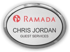 (image for) Ramada Logo A Silver Oval Executive Badge