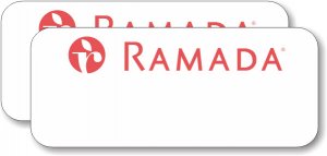 (image for) Ramada Logo A Pack of 25 White Logo Only Badges