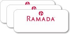 (image for) Ramada Logo B Pack of 25 White Logo Only Badges