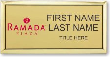 (image for) Ramada Logo D Gold Executive Badge - Stacked Name