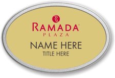 (image for) Ramada Logo D Oval Gold Pebbled Frame Prestige Badge