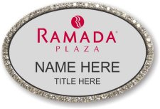 (image for) Ramada Logo D Oval Silver Bling Badge