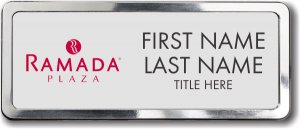 (image for) Ramada Logo D Silver Polished Frame Prestige Badge - Stacked Name