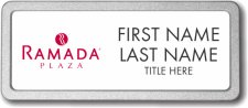 (image for) Ramada Logo D White Pebbled Frame Prestige Badge - Stacked Name