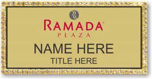 (image for) Ramada Logo E Gold Bling Badge