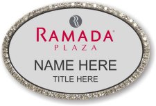 (image for) Ramada Logo E Oval Silver Bling Badge