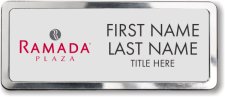 (image for) Ramada Logo E Silver Polished Frame Prestige Badge - Stacked Name