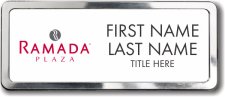 (image for) Ramada Logo E White Polished Frame Prestige Badge - Stacked Name