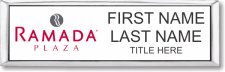 (image for) Ramada Logo E White with Silver Frame Small Executive Badge