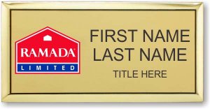 (image for) Ramada Logo F Gold Executive Badge - Stacked Name