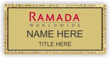 (image for) Ramada Logo G Gold Bling Badge