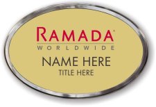 (image for) Ramada Logo G Oval Gold Polished Frame Prestige Badge