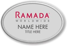 (image for) Ramada Logo G Oval Silver Pebbled Frame Prestige Badge