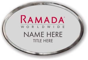 (image for) Ramada Logo G Oval Silver Polished Frame Prestige Badge