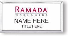 (image for) Ramada Logo G White with Silver Frame Executive Badge