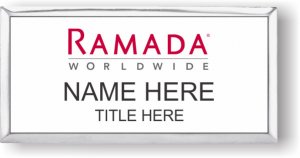 (image for) Ramada Logo G White with Silver Frame Executive Badge