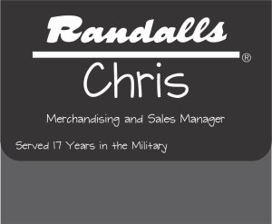 (image for) Randalls Black Pocket Badge