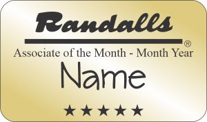 (image for) Randalls Associate of the Month Gold Badge