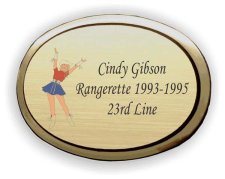 (image for) Rangerettes Forever Executive Oval Gold Badge