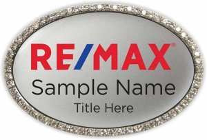 (image for) Remax Silver Oval Bling Badge