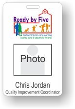 (image for) Ready By Five Photo ID Single Sided Badge