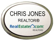 (image for) RealEstate.com Silver Oval Executive Badge
