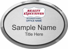 (image for) Realty Executives Color DBA Logo - Executive Oval Silver Badge