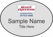 (image for) Realty Executives Color DBA Logo - Silver Oval Badge