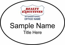 (image for) Realty Executives Color DBA Logo - White Oval Badge