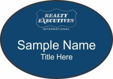 (image for) Realty Executives Platinum Logo - Blue Oval Badge