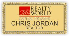 (image for) Realty World Gold Bling Badge