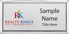 (image for) Realty Kings Properties Silver Badge on Gold Frame