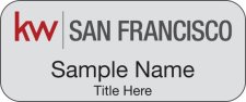 (image for) Keller Williams San Francisco Standard Silver Badge