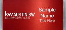 (image for) Keller Williams Austin SW Large Silver Meridian Red Badge