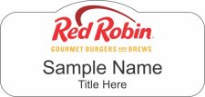 (image for) Red Robin Gourmet Burgers and Brews Shaped White Badge
