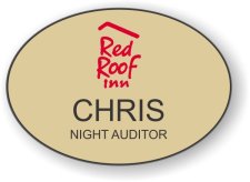 (image for) Red Roof Gold Oval Badge