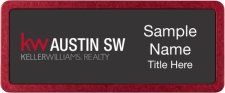 (image for) Keller Williams Austin SW Prestige Red Anodized Black Badge